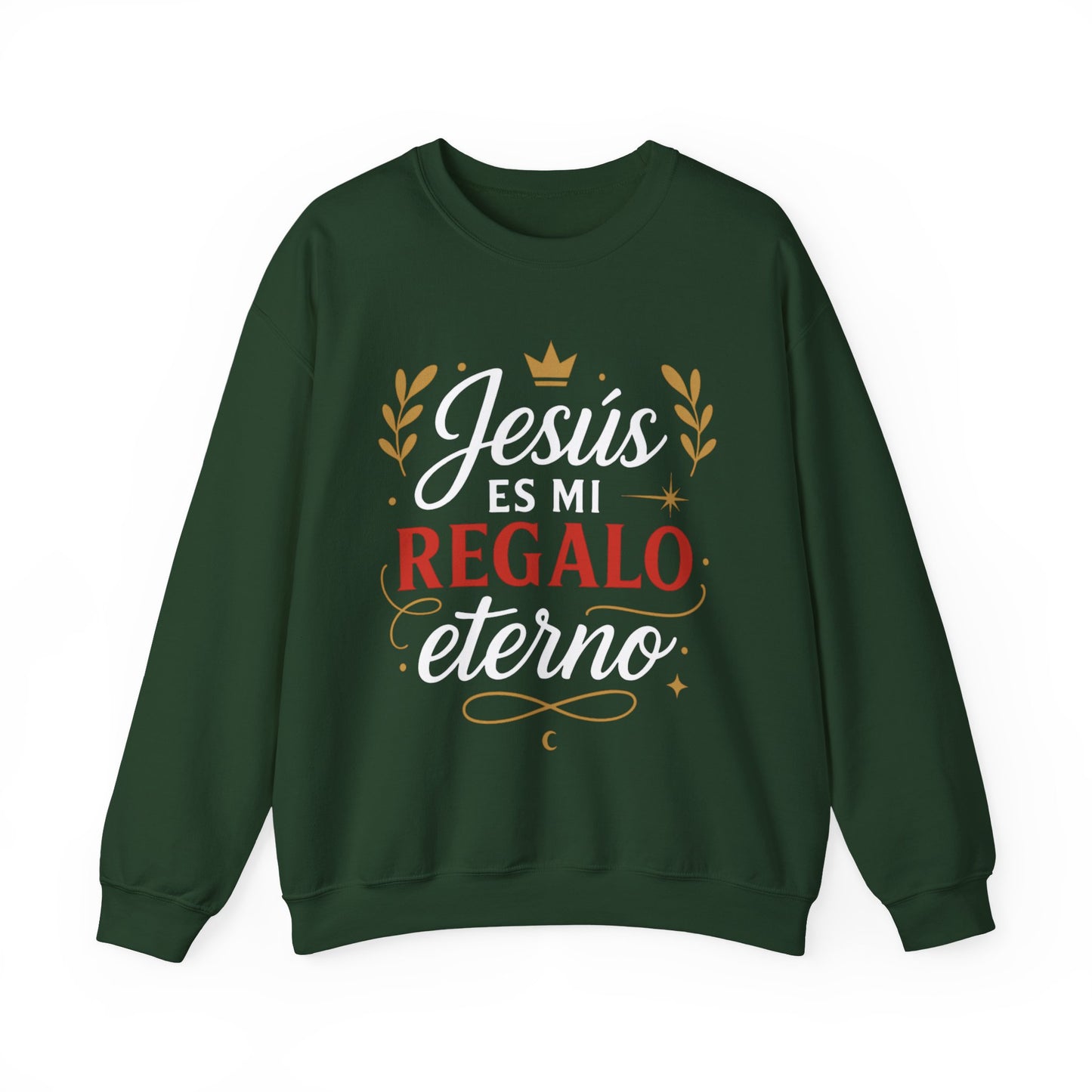 Jesús es mi regalo eterno- Sudadera Cristiana Verde Oscuro