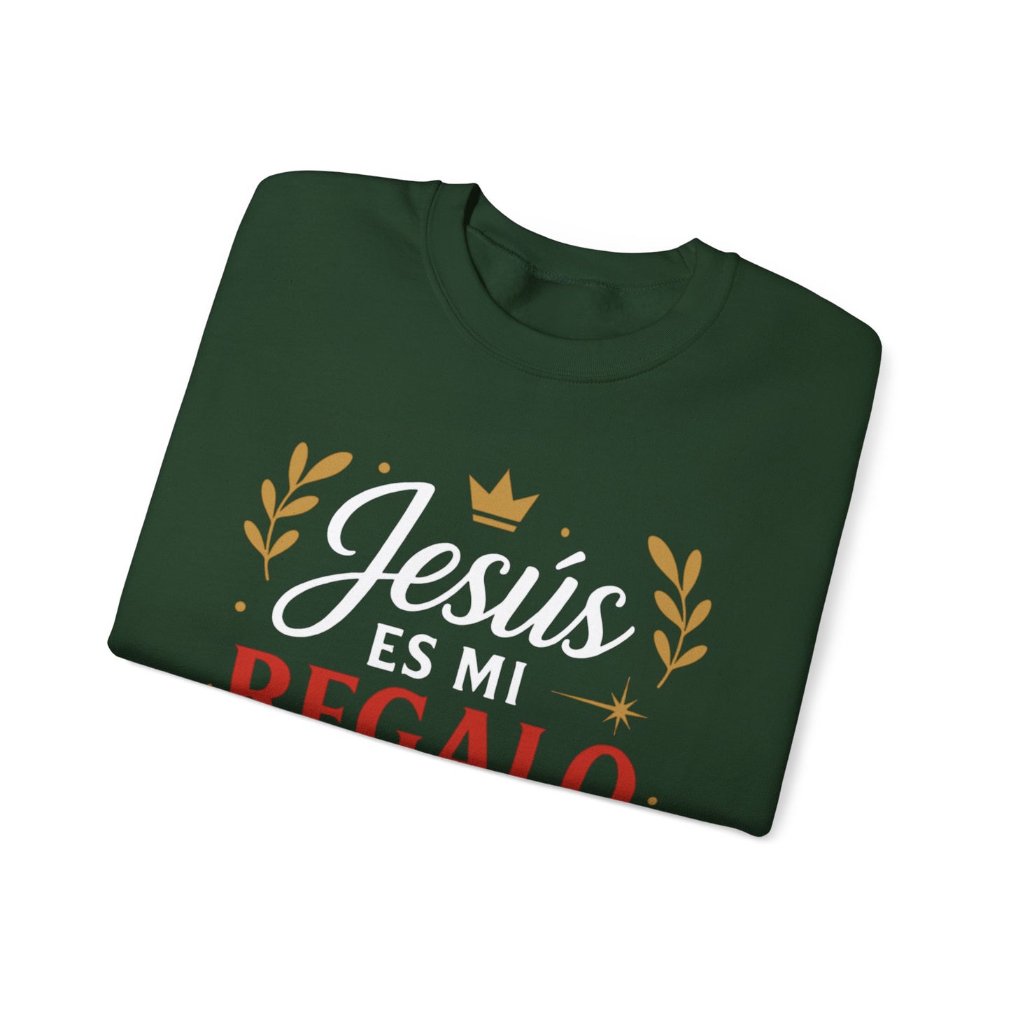 Jesús es mi regalo eterno- Sudadera Cristiana Verde Oscuro