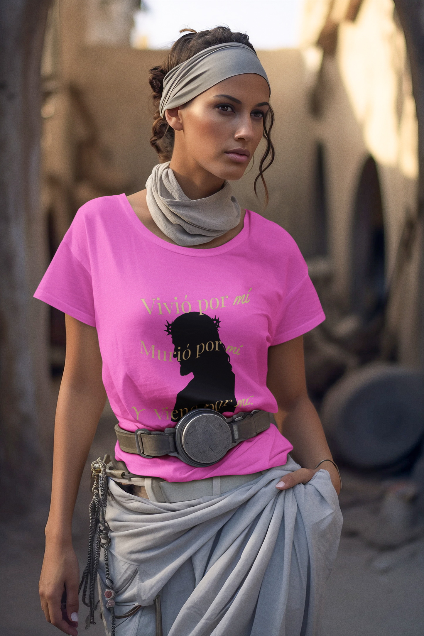 "Vivió por mí, Murió por mí y Viene por mí" Camiseta de Fe